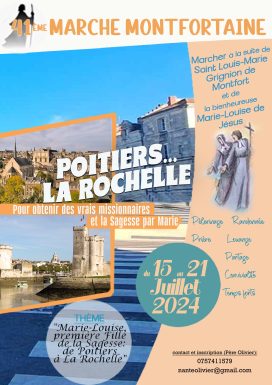 Marche Montfortaine 2024 : De Poitiers à La Rochelle, un pèlerinage de foi et de fraternité